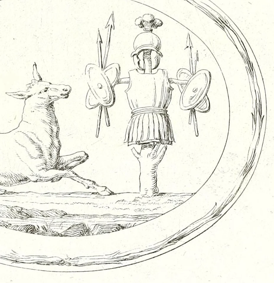 An illustration from Le gemme antiche figurate, 1686, leaf 341