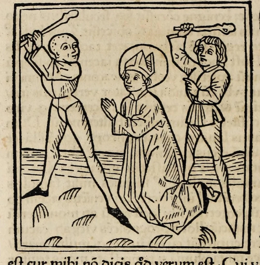 An illustration from Legenda aurea sanctorum, sive, Lombardica historia, leaf 152
