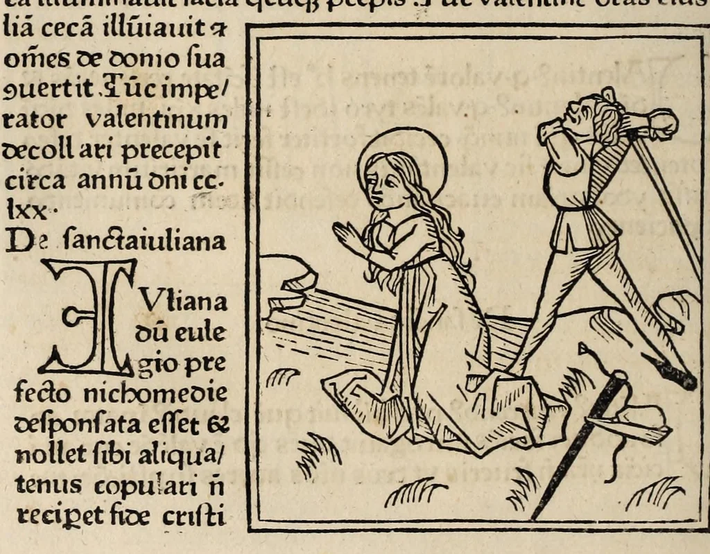 An illustration from Legenda aurea sanctorum, sive, Lombardica historia, leaf 152