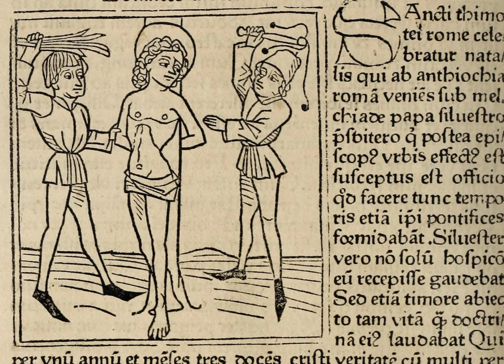 An illustration from Legenda aurea sanctorum, sive, Lombardica historia, leaf 192