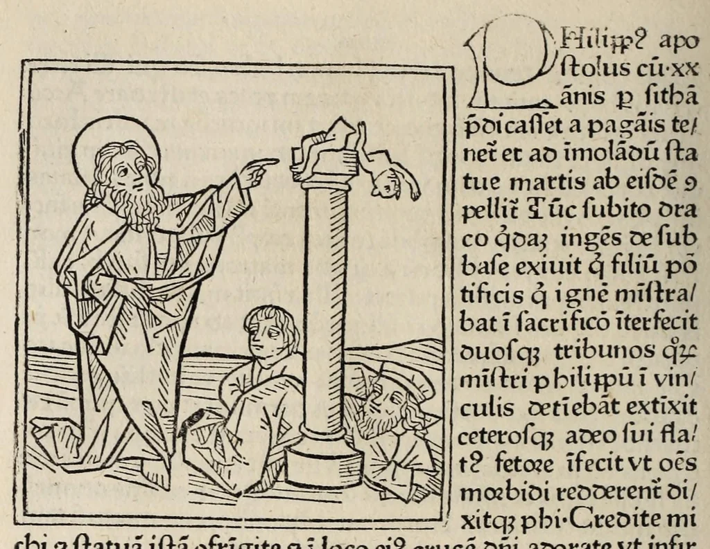 An illustration from Legenda aurea sanctorum, sive, Lombardica historia, leaf 248