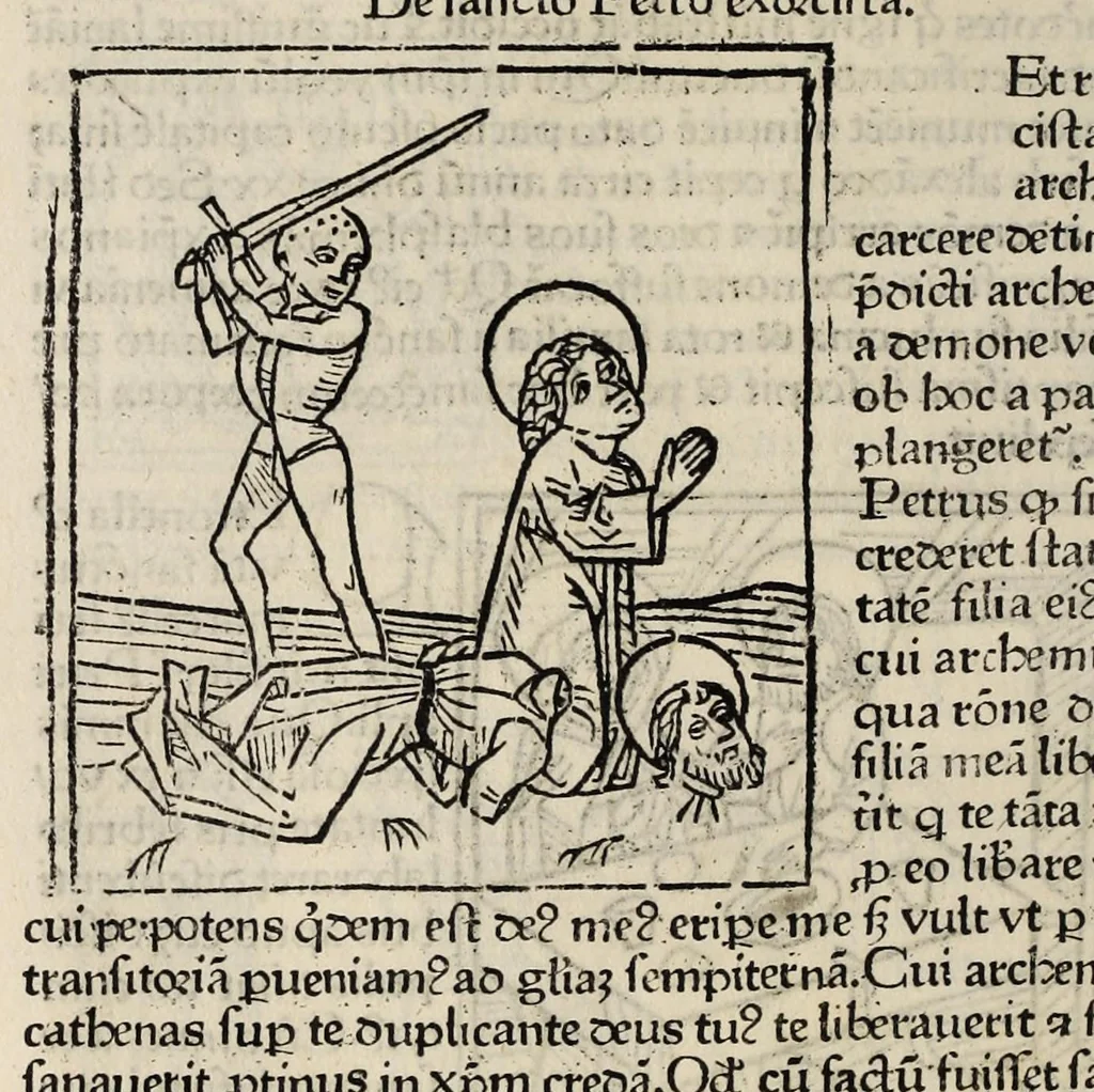 An illustration from Legenda aurea sanctorum, sive, Lombardica historia, leaf 290