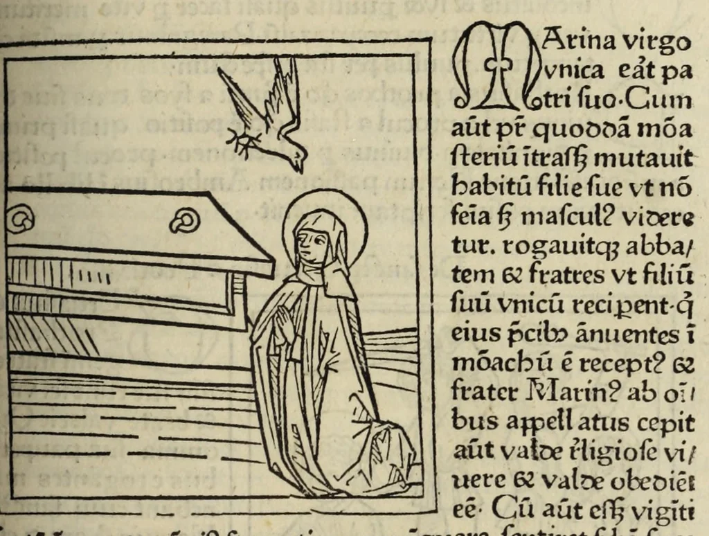 An illustration from Legenda aurea sanctorum, sive, Lombardica historia, leaf 299