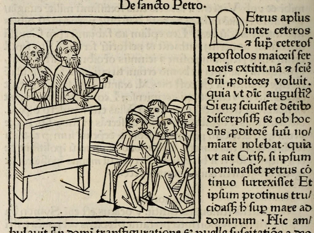An illustration from Legenda aurea sanctorum, sive, Lombardica historia, leaf 314