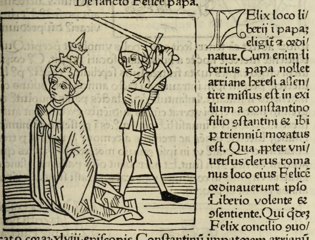 An illustration from Legenda aurea sanctorum, sive, Lombardica historia, leaf 383
