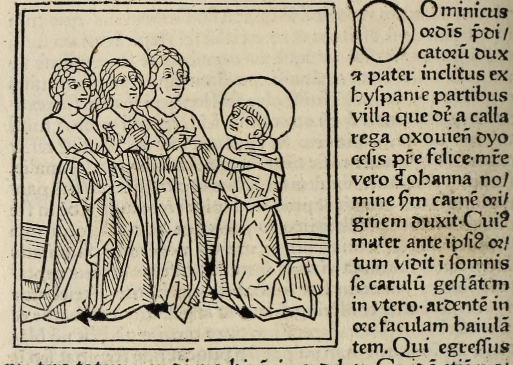 An illustration from Legenda aurea sanctorum, sive, Lombardica historia, leaf 406