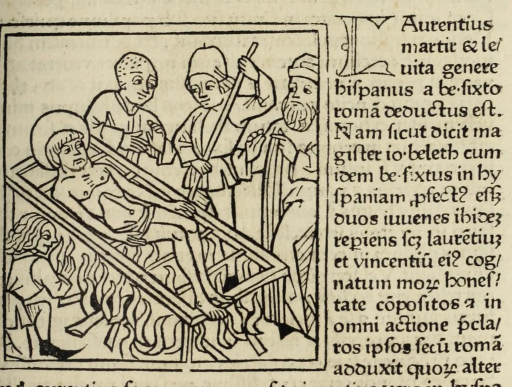 An illustration from Legenda aurea sanctorum, sive, Lombardica historia, leaf 427