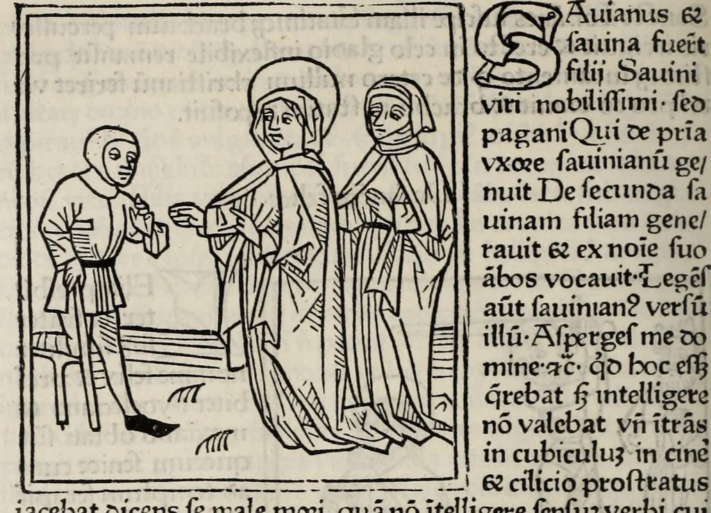 An illustration from Legenda aurea sanctorum, sive, Lombardica historia, leaf 508