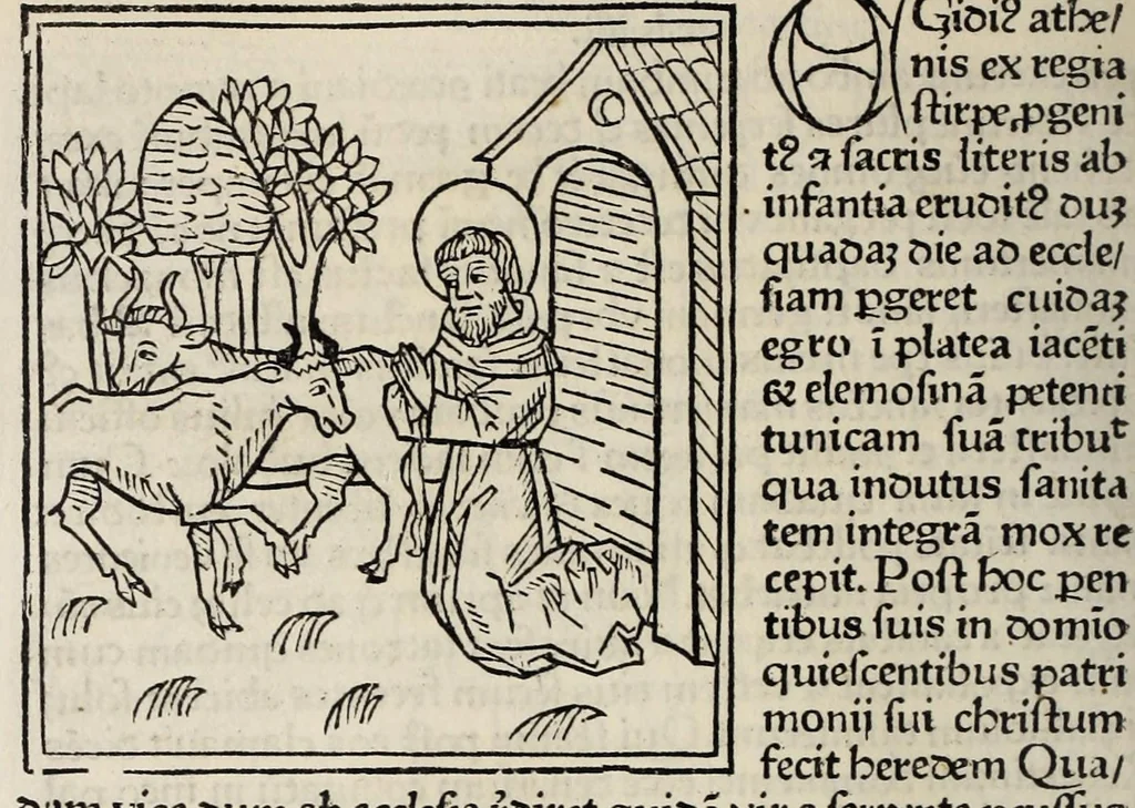 An illustration from Legenda aurea sanctorum, sive, Lombardica historia, leaf 514