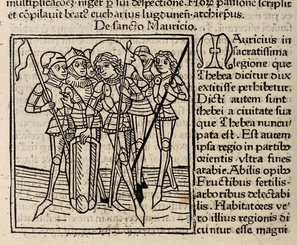 An illustration from Legenda aurea sanctorum, sive, Lombardica historia, leaf 552