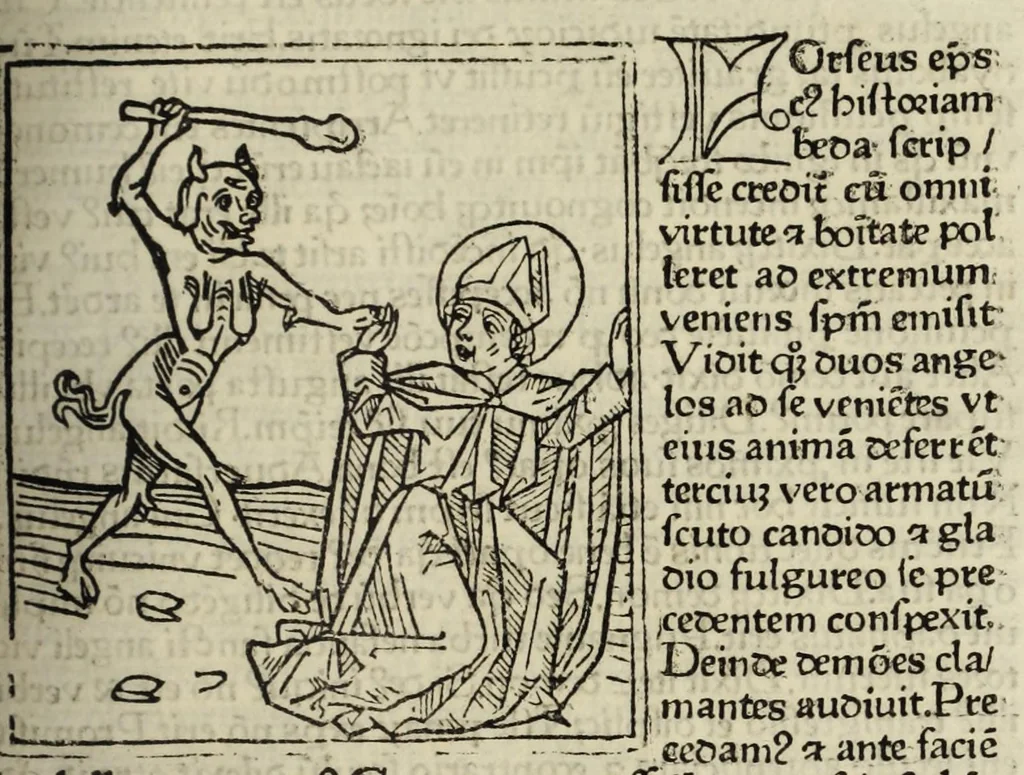 An illustration from Legenda aurea sanctorum, sive, Lombardica historia, leaf 563