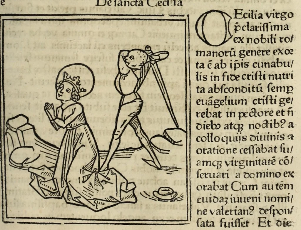 An illustration from Legenda aurea sanctorum, sive, Lombardica historia, leaf 687
