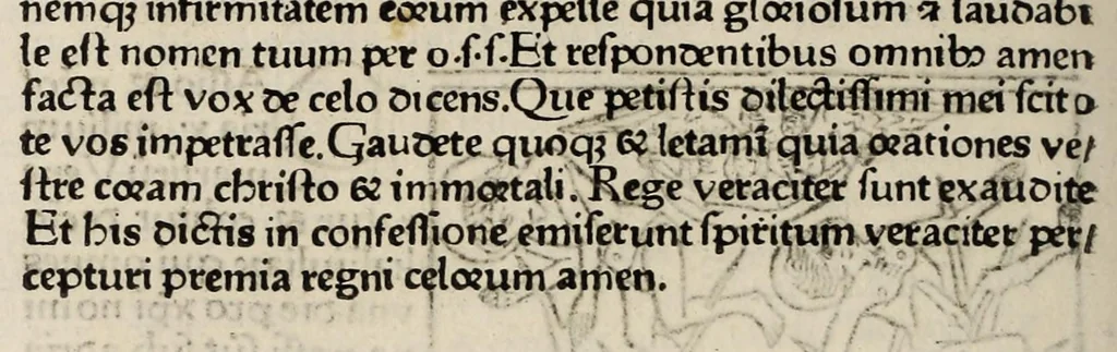An illustration from Legenda aurea sanctorum, sive, Lombardica historia, leaf 768