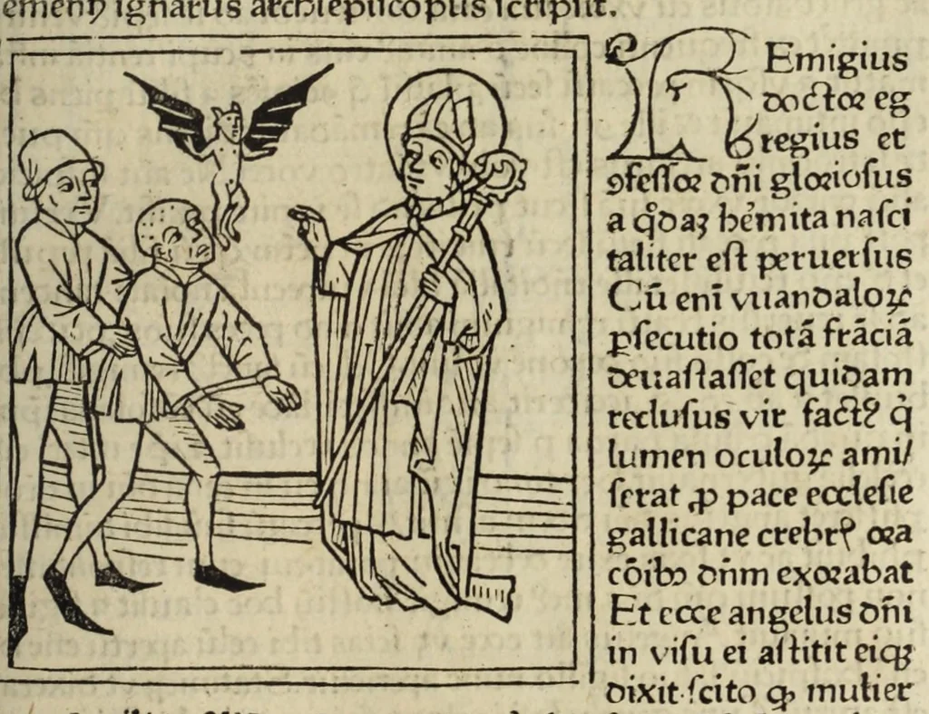 An illustration from Legenda aurea sanctorum, sive, Lombardica historia, leaf 83