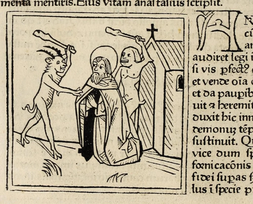 An illustration from Legenda aurea sanctorum, sive, Lombardica historia, leaf 90