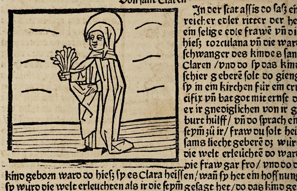 An illustration from Legenda aurea sanctorum, sive Lombardica historia [German] Leben der Heiligen: Winterteil und Sommerteil, leaf 334