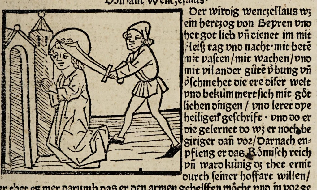 An illustration from Legenda aurea sanctorum, sive Lombardica historia [German] Leben der Heiligen: Winterteil und Sommerteil, leaf 503