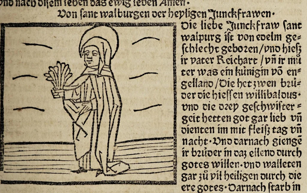 An illustration from Legenda aurea sanctorum, sive Lombardica historia [German] Leben der Heiligen: Winterteil und Sommerteil, leaf 55