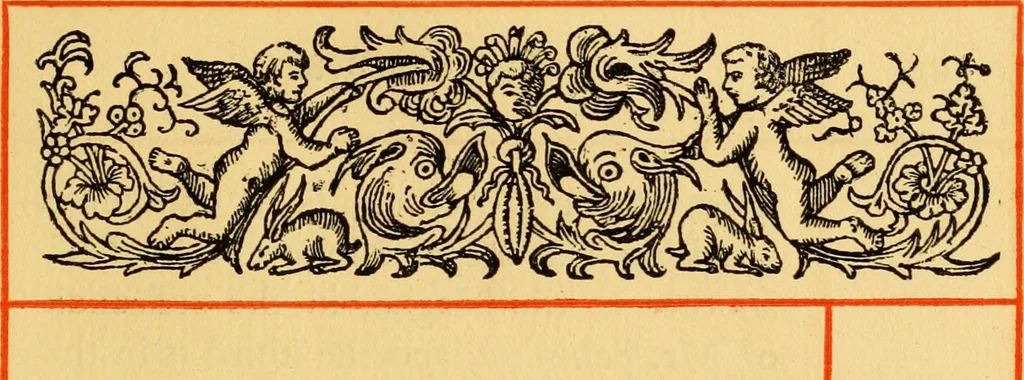 An illustration from The legendary history of the cross : a series of sixty-four woodcuts from a Dutch book published by Veldener, A.D. 1483 ; with an introduction written and illustrated by John Ashton ; preface by S. Baring Gould, 1887, leaf 110