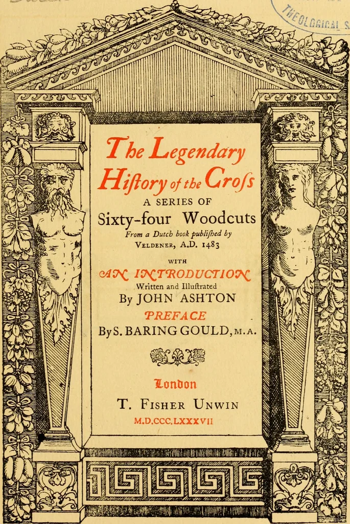 An illustration from The legendary history of the cross : a series of sixty-four woodcuts from a Dutch book published by Veldener, A.D. 1483 ; with an introduction written and illustrated by John Ashton ; preface by S. Baring Gould, 1887, leaf 6