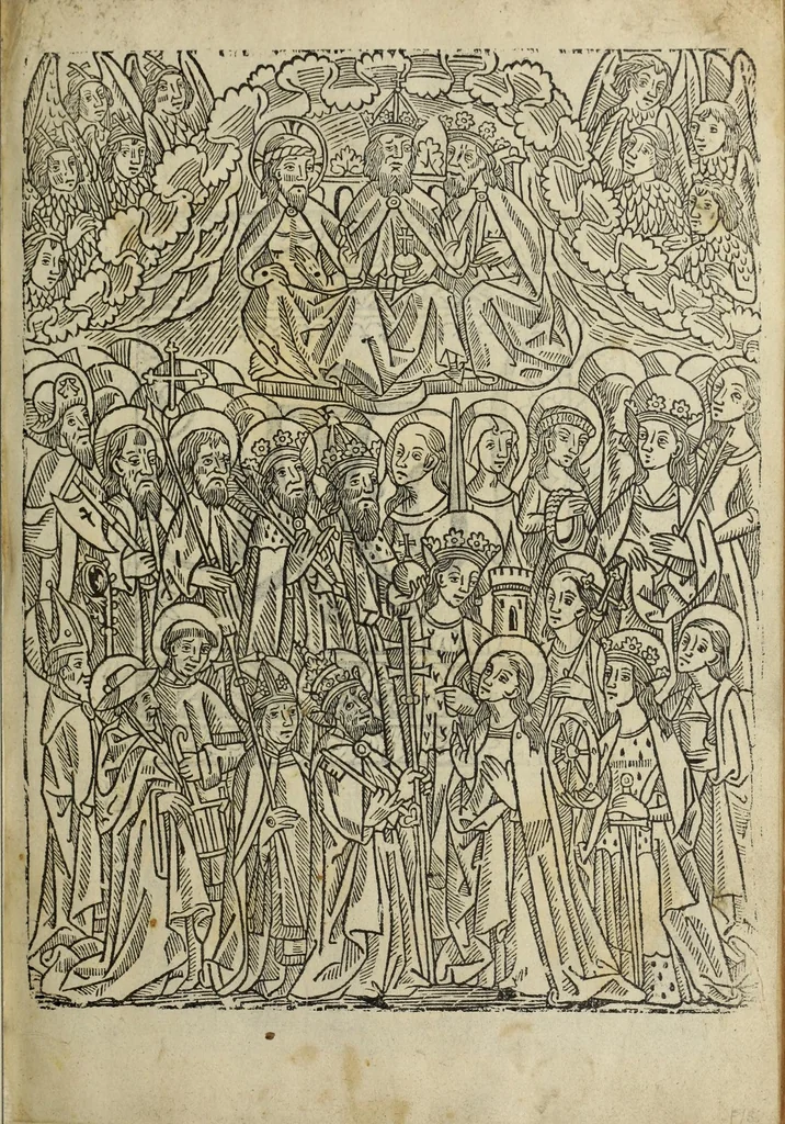 An illustration from The legende, named in Latyn Legenda aurea that is to say in Englysshe The golden legende, 1527, leaf 15