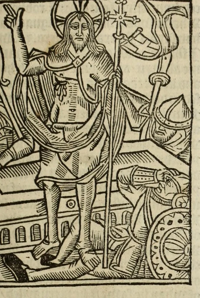 An illustration from The legende, named in Latyn Legenda aurea that is to say in Englysshe The golden legende, 1527, leaf 161