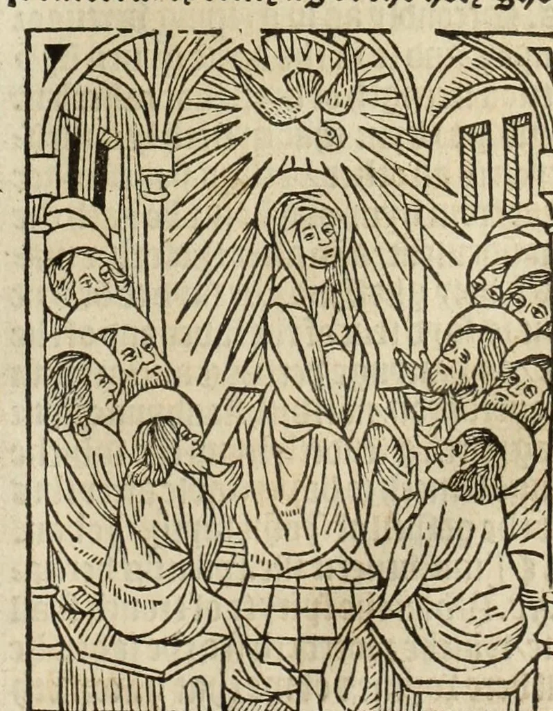 An illustration from The legende, named in Latyn Legenda aurea that is to say in Englysshe The golden legende, 1527, leaf 177