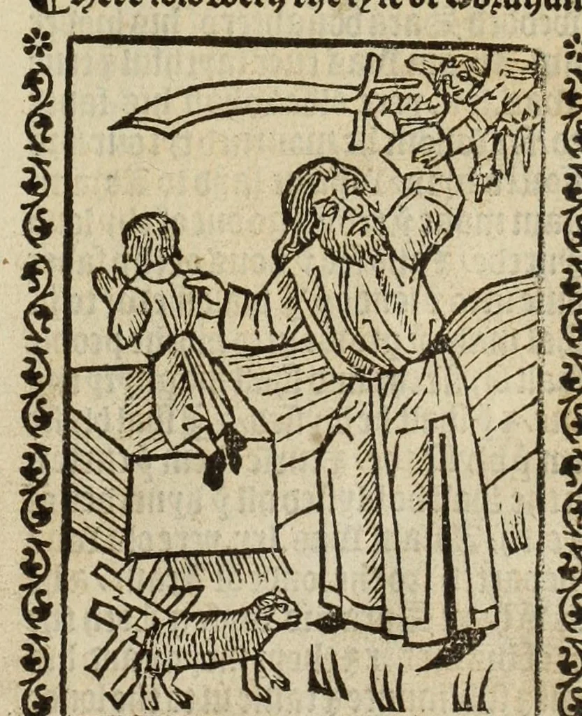 An illustration from The legende, named in Latyn Legenda aurea that is to say in Englysshe The golden legende, 1527, leaf 25