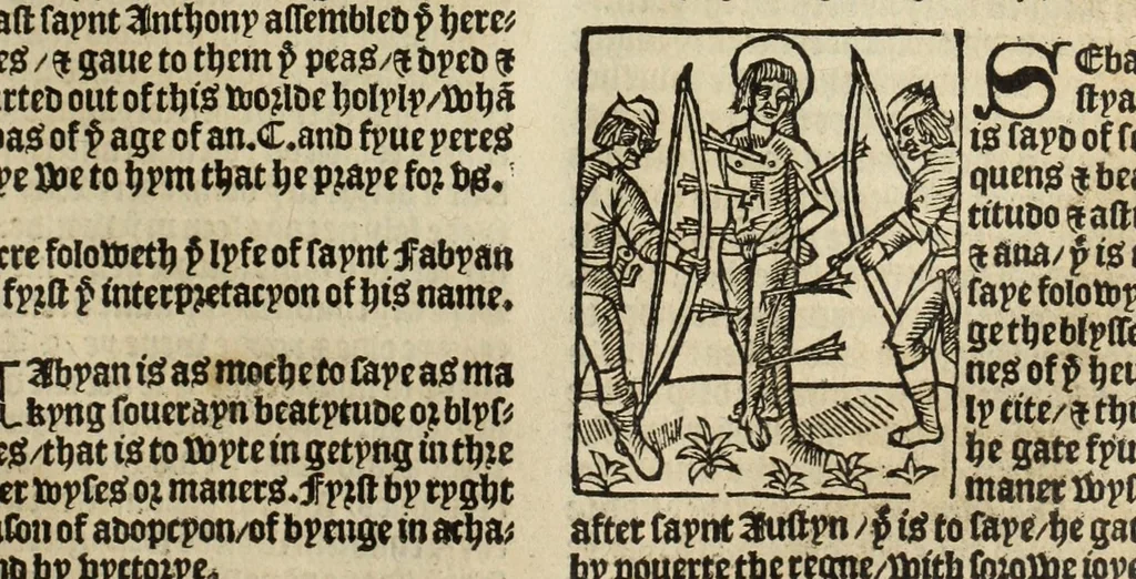 An illustration from The legende, named in Latyn Legenda aurea that is to say in Englysshe The golden legende, 1527, leaf 263