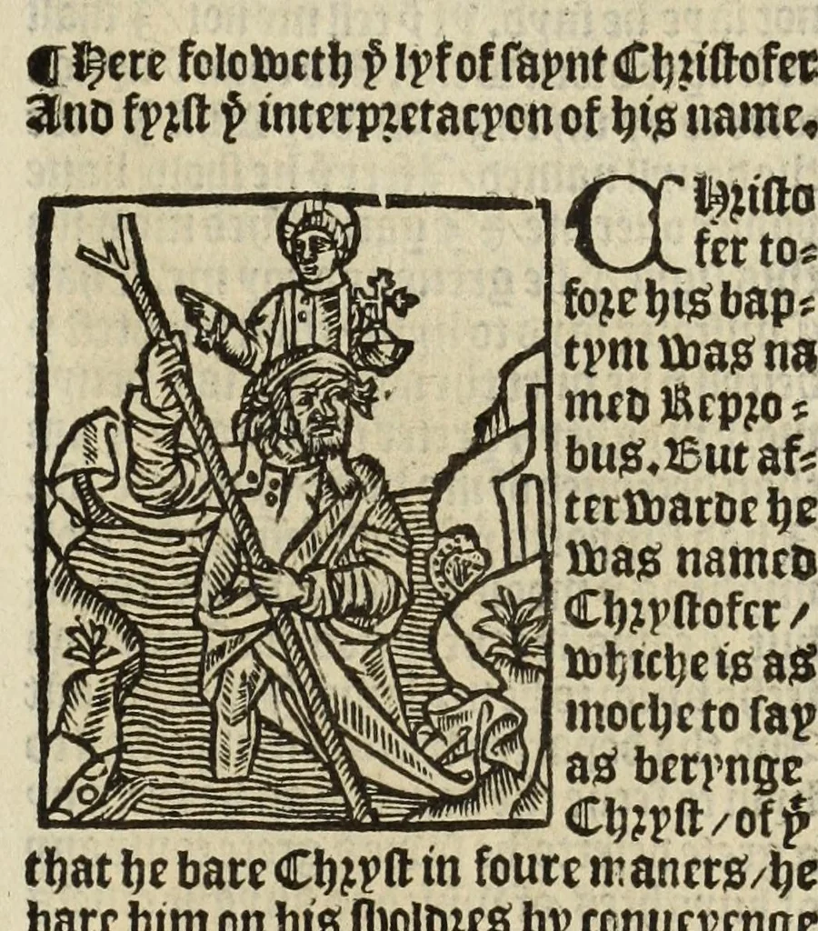 An illustration from The legende, named in Latyn Legenda aurea that is to say in Englysshe The golden legende, 1527, leaf 473