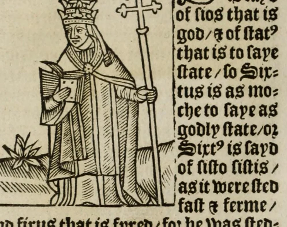 An illustration from The legende, named in Latyn Legenda aurea that is to say in Englysshe The golden legende, 1527, leaf 514