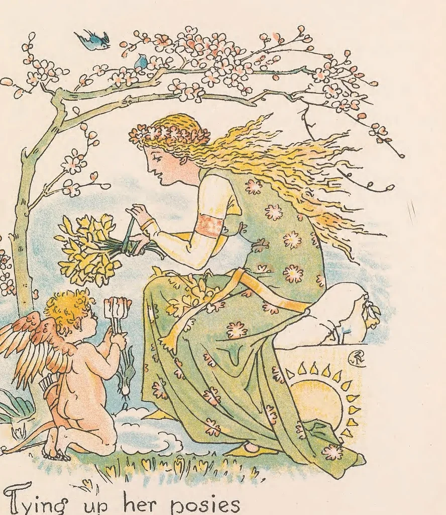 An illustration from Legends for Lionel : in pen and pencil, 1887, leaf 33