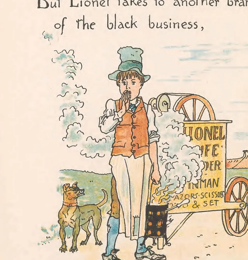 An illustration from Legends for Lionel : in pen and pencil, 1887, leaf 36