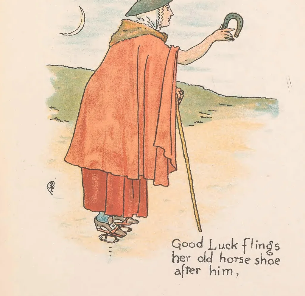 An illustration from Legends for Lionel : in pen and pencil, 1887, leaf 45