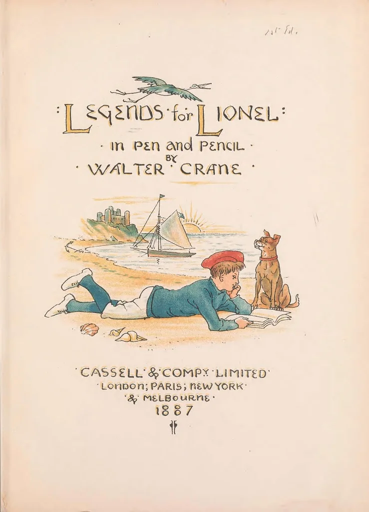 An illustration from Legends for Lionel : in pen and pencil, 1887, leaf 5