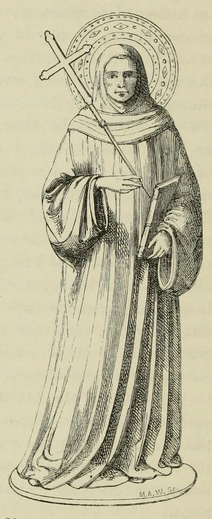 An illustration from Legends of the monastic orders as represented in the fine arts : forming the second series of Sacred and Legendary art, 1863, leaf 184
