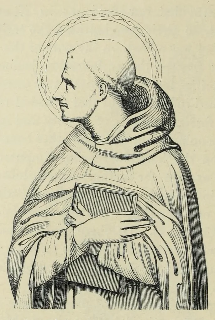 An illustration from Legends of the monastic orders as represented in the fine arts : forming the second series of Sacred and Legendary art, 1863, leaf 202