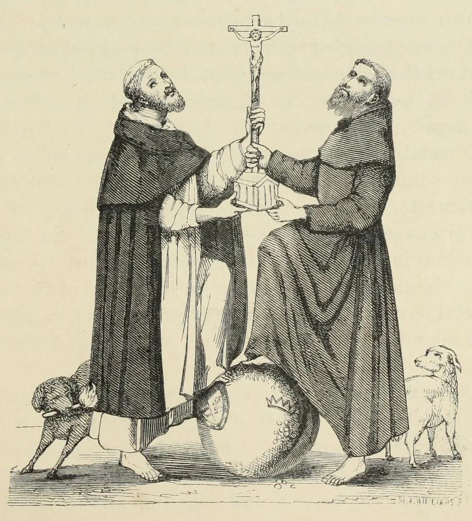 An illustration from Legends of the monastic orders as represented in the fine arts : forming the second series of Sacred and Legendary art, 1863, leaf 303