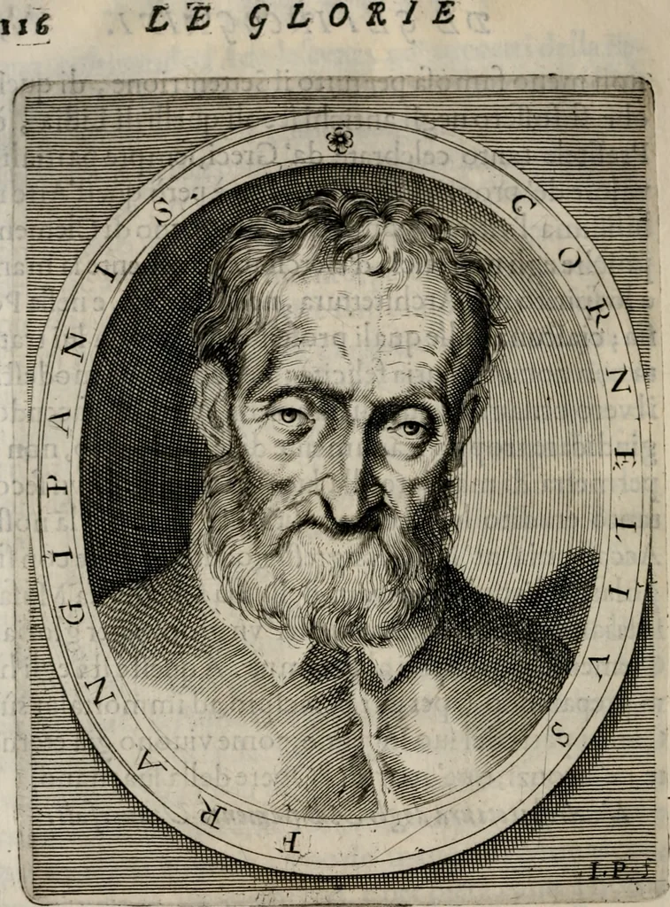 An illustration from Le glorie de gli incogniti : O vero gli hvomini illvstri della̓ccademia de ̓signori incogniti di venetia, 1647, leaf 135