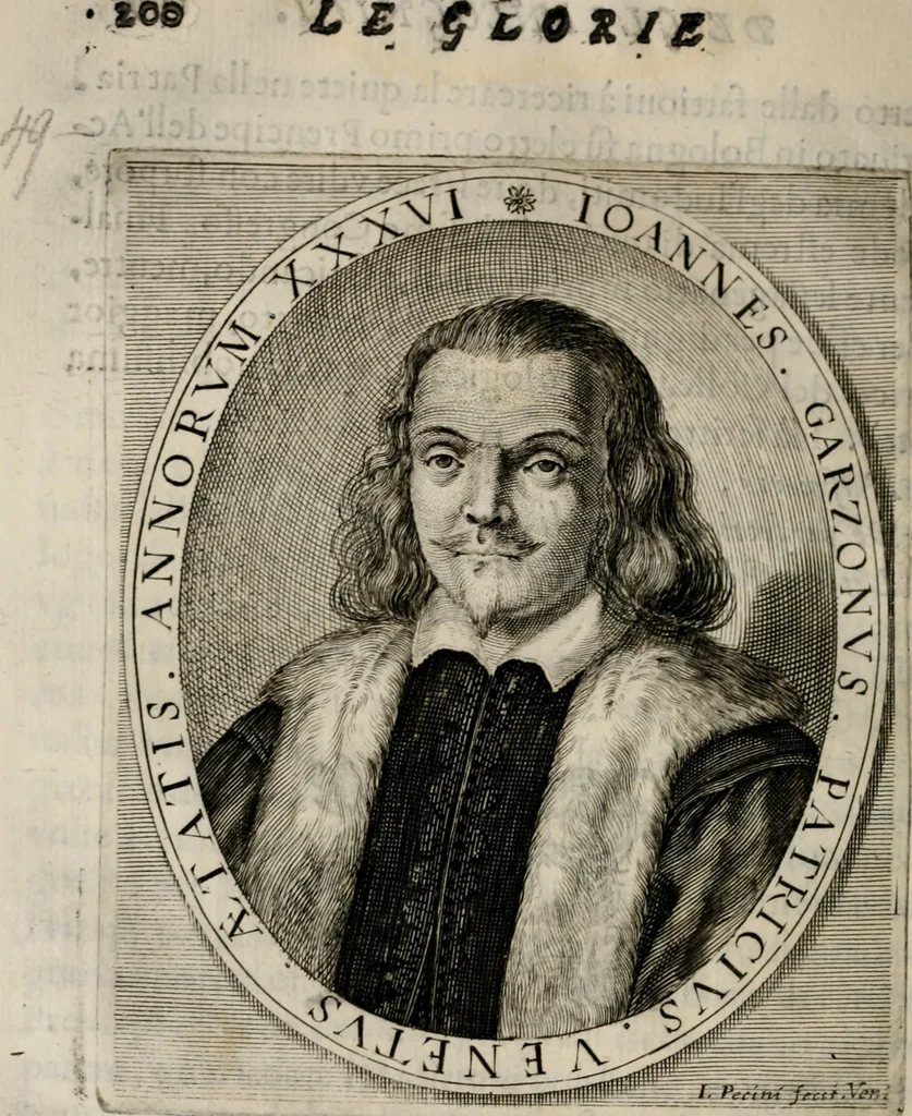 An illustration from Le glorie de gli incogniti : O vero gli hvomini illvstri della̓ccademia de ̓signori incogniti di venetia, 1647, leaf 219