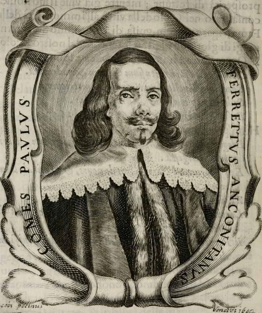 An illustration from Le glorie de gli incogniti : O vero gli hvomini illvstri della̓ccademia de ̓signori incogniti di venetia, 1647, leaf 379