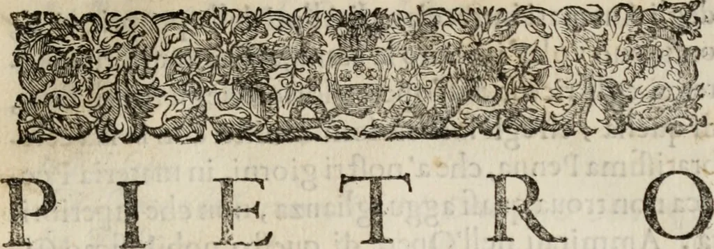 An illustration from Le glorie de gli incogniti : O vero gli hvomini illvstri della̓ccademia de ̓signori incogniti di venetia, 1647, leaf 392