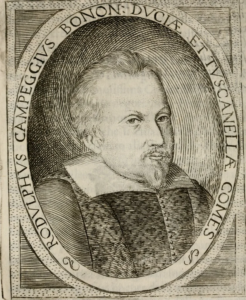 An illustration from Le glorie de gli incogniti : O vero gli hvomini illvstri della̓ccademia de ̓signori incogniti di venetia, 1647, leaf 407