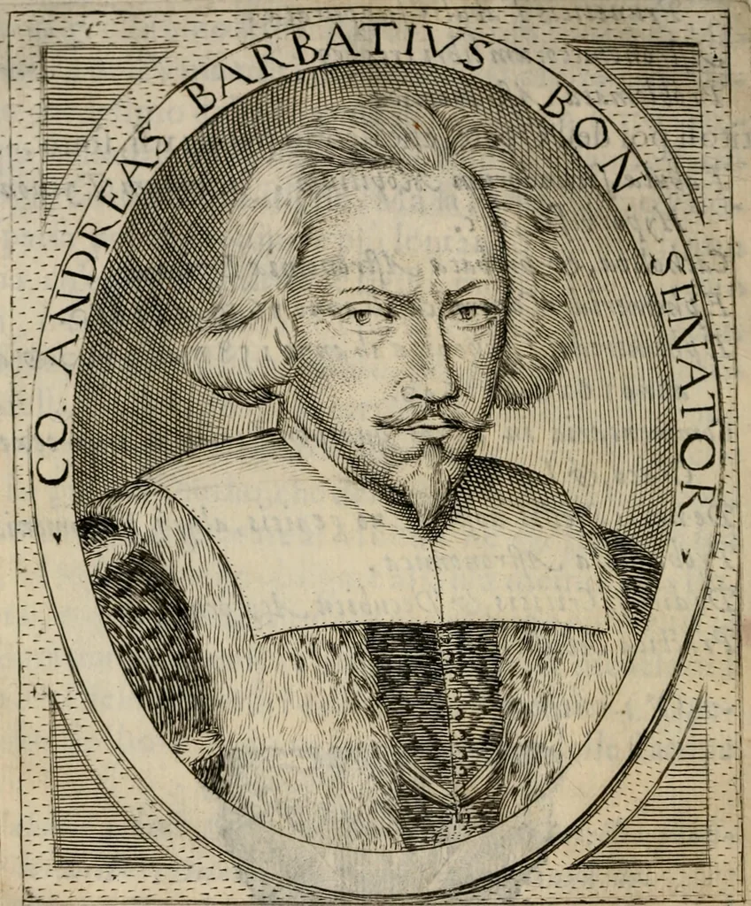 An illustration from Le glorie de gli incogniti : O vero gli hvomini illvstri della̓ccademia de ̓signori incogniti di venetia, 1647, leaf 41