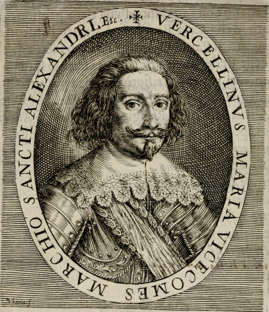 An illustration from Le glorie de gli incogniti : O vero gli hvomini illvstri della̓ccademia de ̓signori incogniti di venetia, 1647, leaf 443