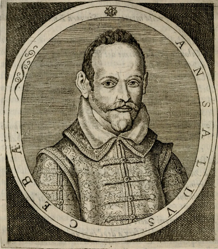 An illustration from Le glorie de gli incogniti : O vero gli hvomini illvstri della̓ccademia de ̓signori incogniti di venetia, 1647, leaf 89