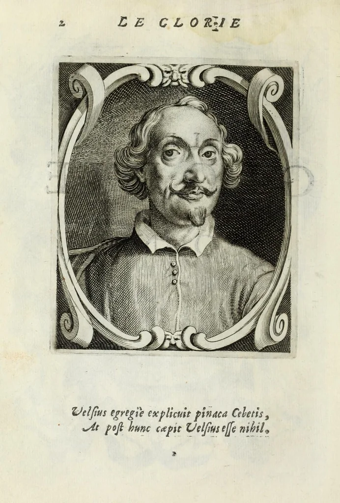 An illustration from Le glorie de gli Incogniti : o vero gli huomini illustri dell'Accademia de' signori incogniti de Venetia, 1647, leaf 22