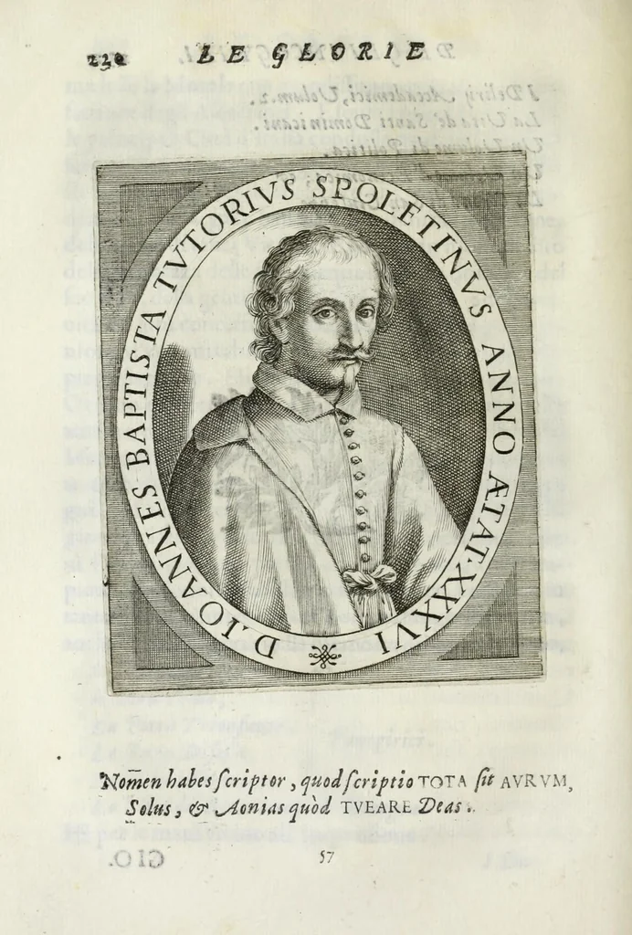 An illustration from Le glorie de gli Incogniti : o vero gli huomini illustri dell'Accademia de' signori incogniti de Venetia, 1647, leaf 252