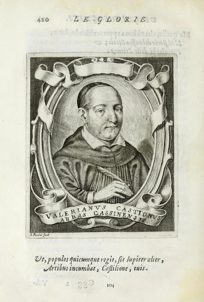 An illustration from Le glorie de gli Incogniti : o vero gli huomini illustri dell'Accademia de' signori incogniti de Venetia, 1647, leaf 440