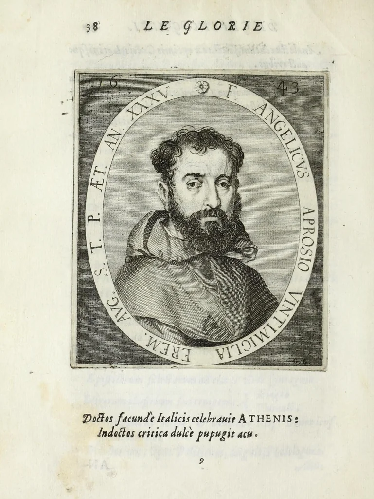 An illustration from Le glorie de gli Incogniti : o vero gli huomini illustri dell'Accademia de' signori incogniti de Venetia, 1647, leaf 58